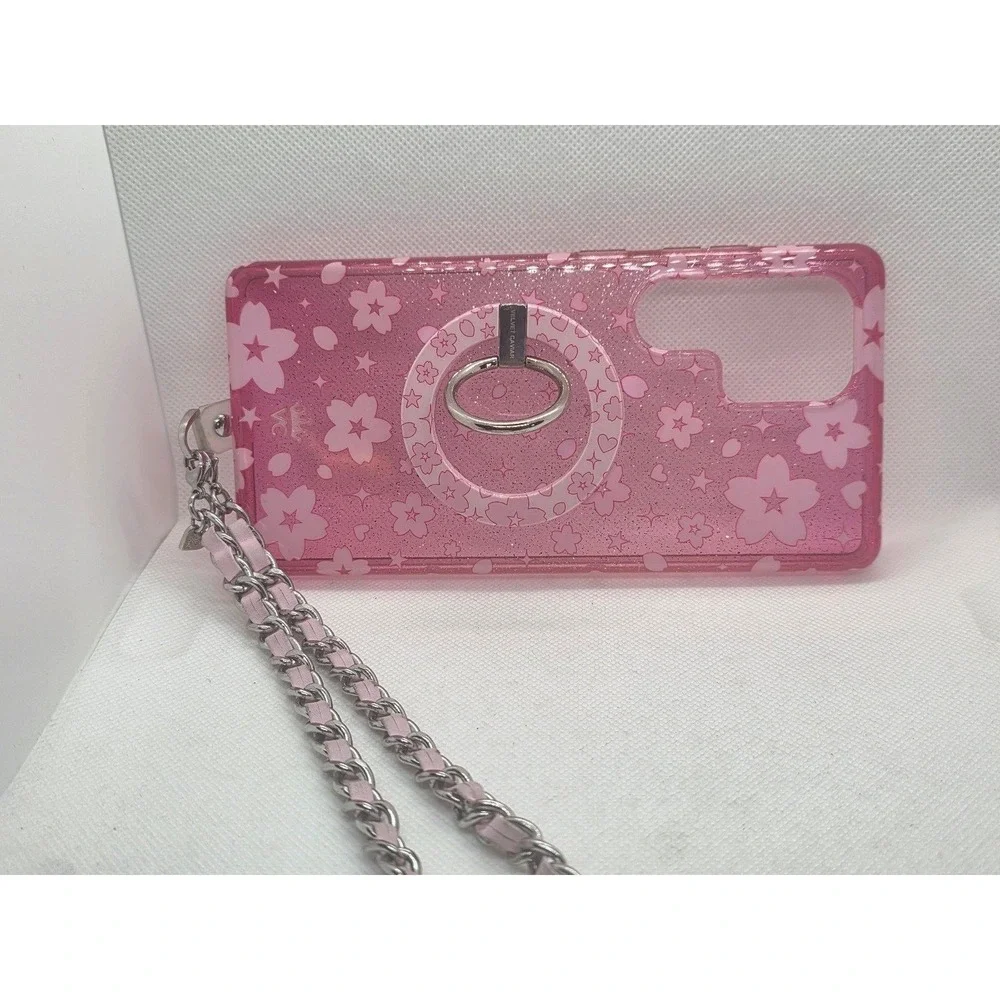 Velvet Caviar Cherry Blossom Glitter Samsung Galaxy S25 Ultra Case & Set USED